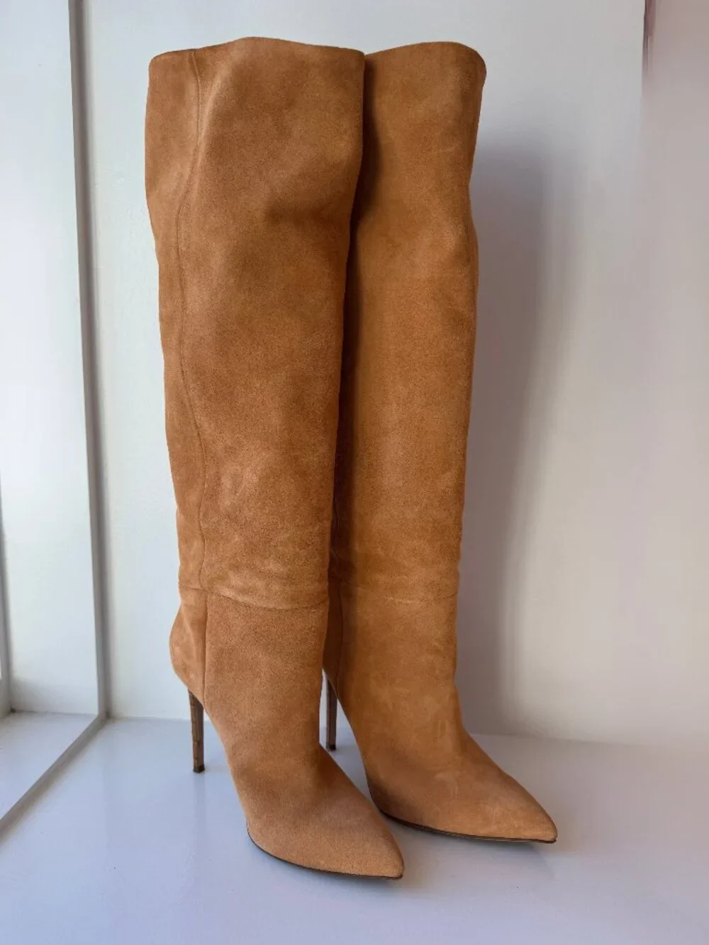 Paris Texas Stiletto 85 Sigaro Suede Knee High Boots 38.5